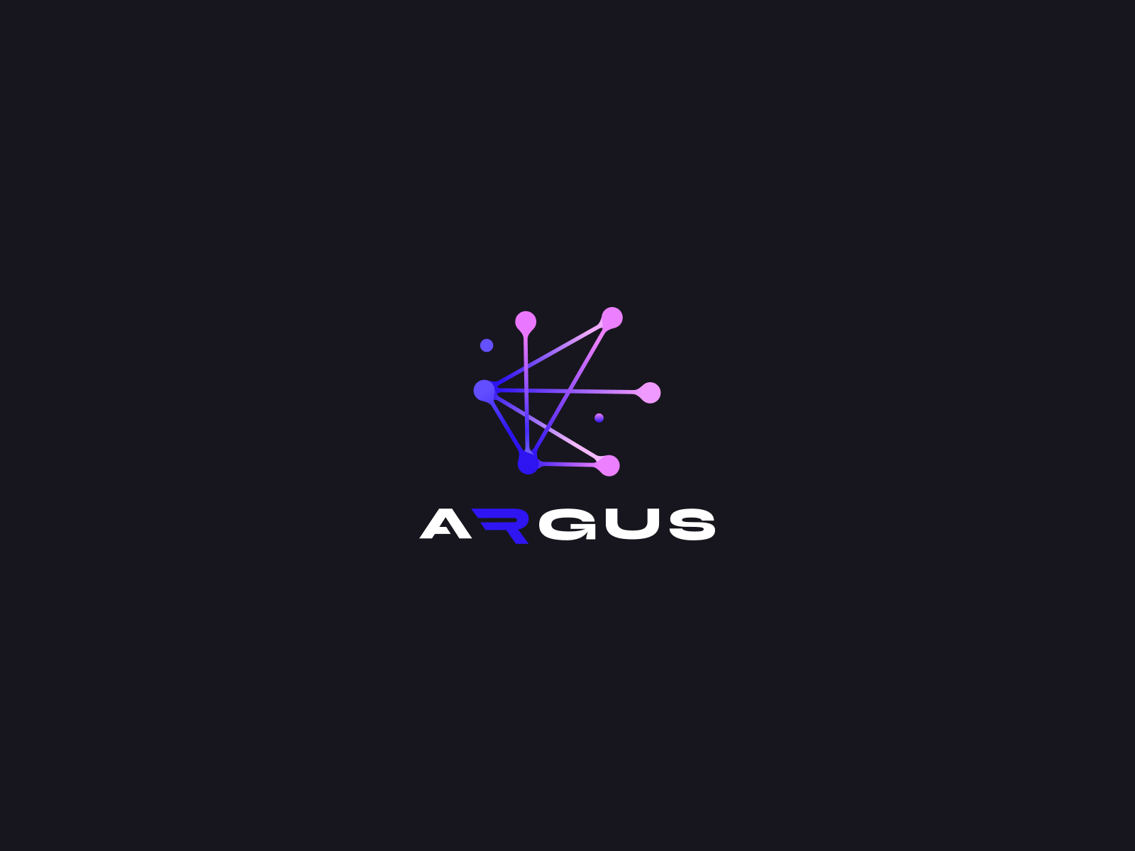 ARGUS Logo: Smart Monitoring & IoT Security ai branding dark mode eye gradient identity iot logo monitoring network nodes oversight platform protection security smart building startup surveillance tech visual identity