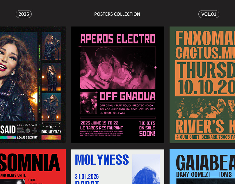 Music Event Posters | Vol.01 animation artistposter branding cinematicdesign creativeposter design digitalart graphic design illustration typographydesign visualstorytelling