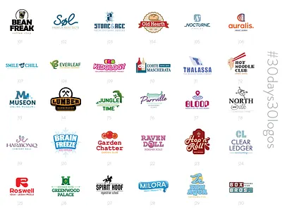 #30days30logos 2026 30days30logos branding dailypractice design designchallenge graphic design icon illustration logo typography vector