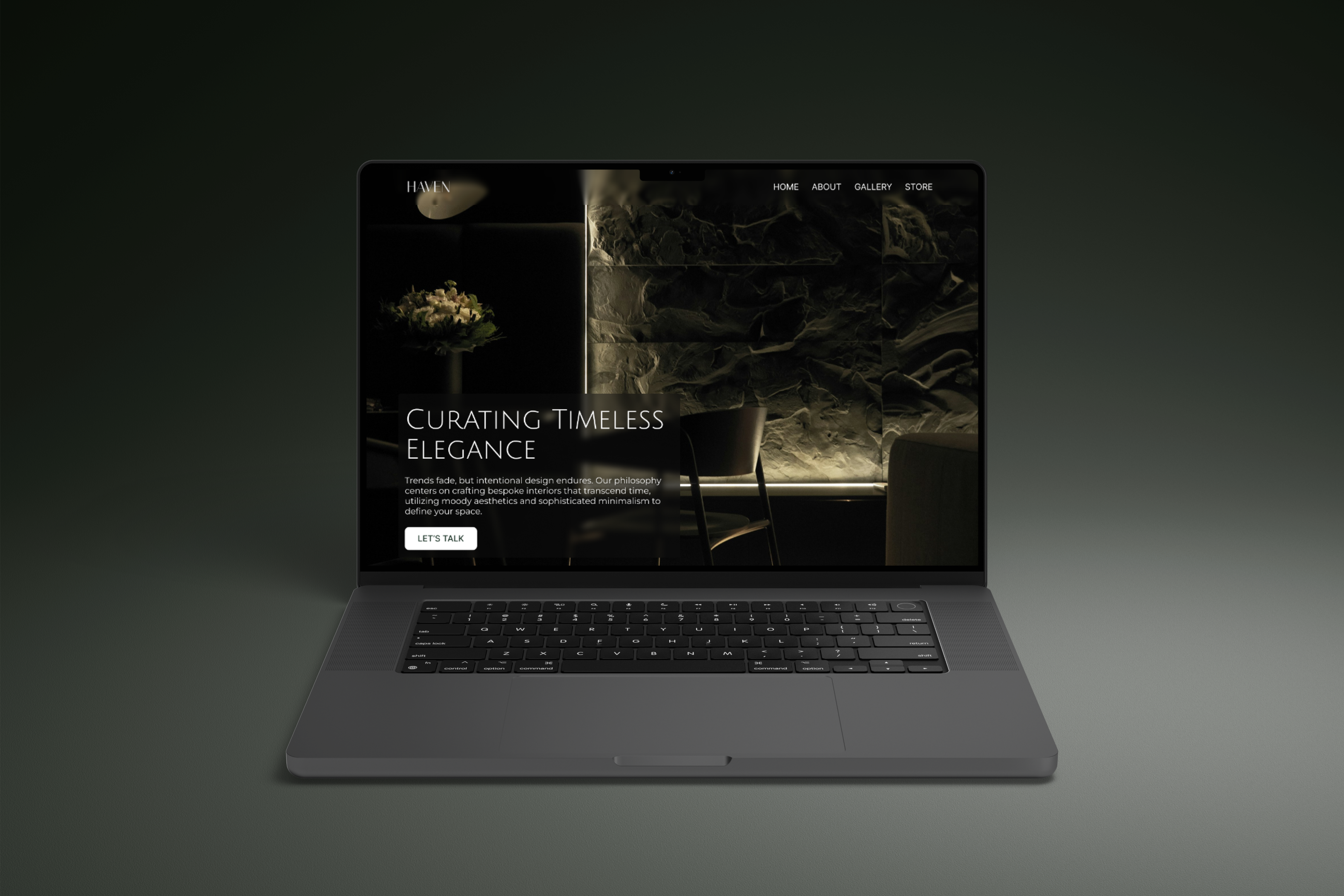 Haven Studio — Bespoke Interior Design Web UI