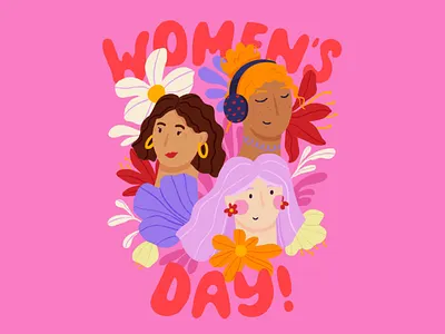 Women's Day character illustration concept illustration diverse illustrations diversity women illustration womens day