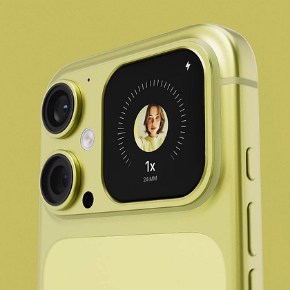iPhone 18 Pro Camera Concept 3D CGI UI/UX Glass UI