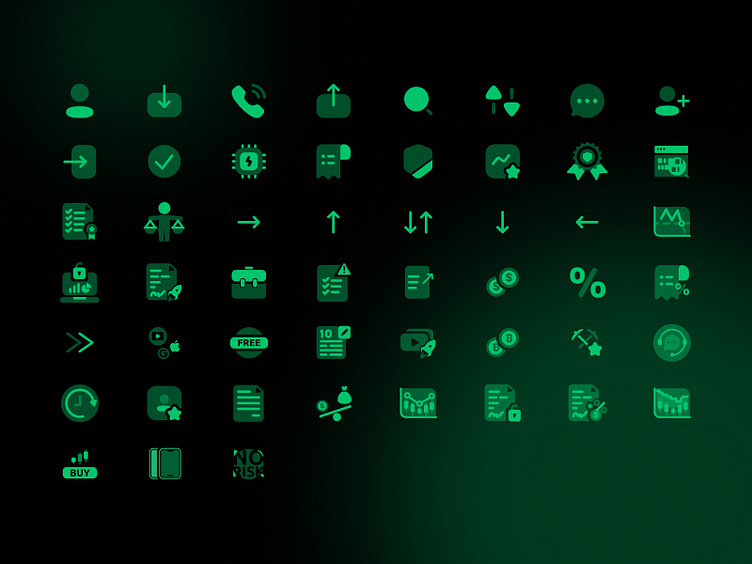 Icon Pack for web-site by Alina Ismailava on Dribbble