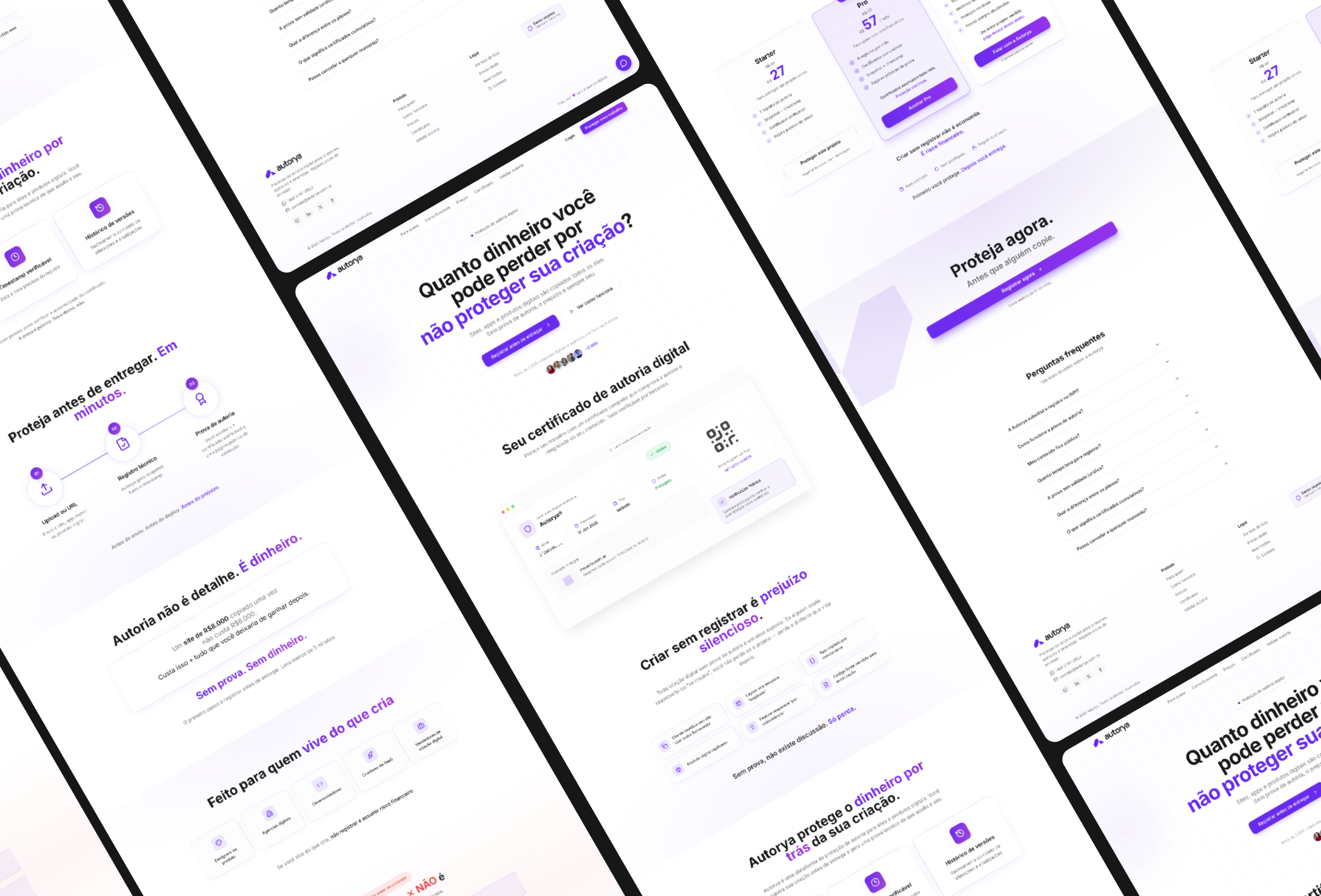 Landing Page SaaS - Autorya branding landing page saas ui