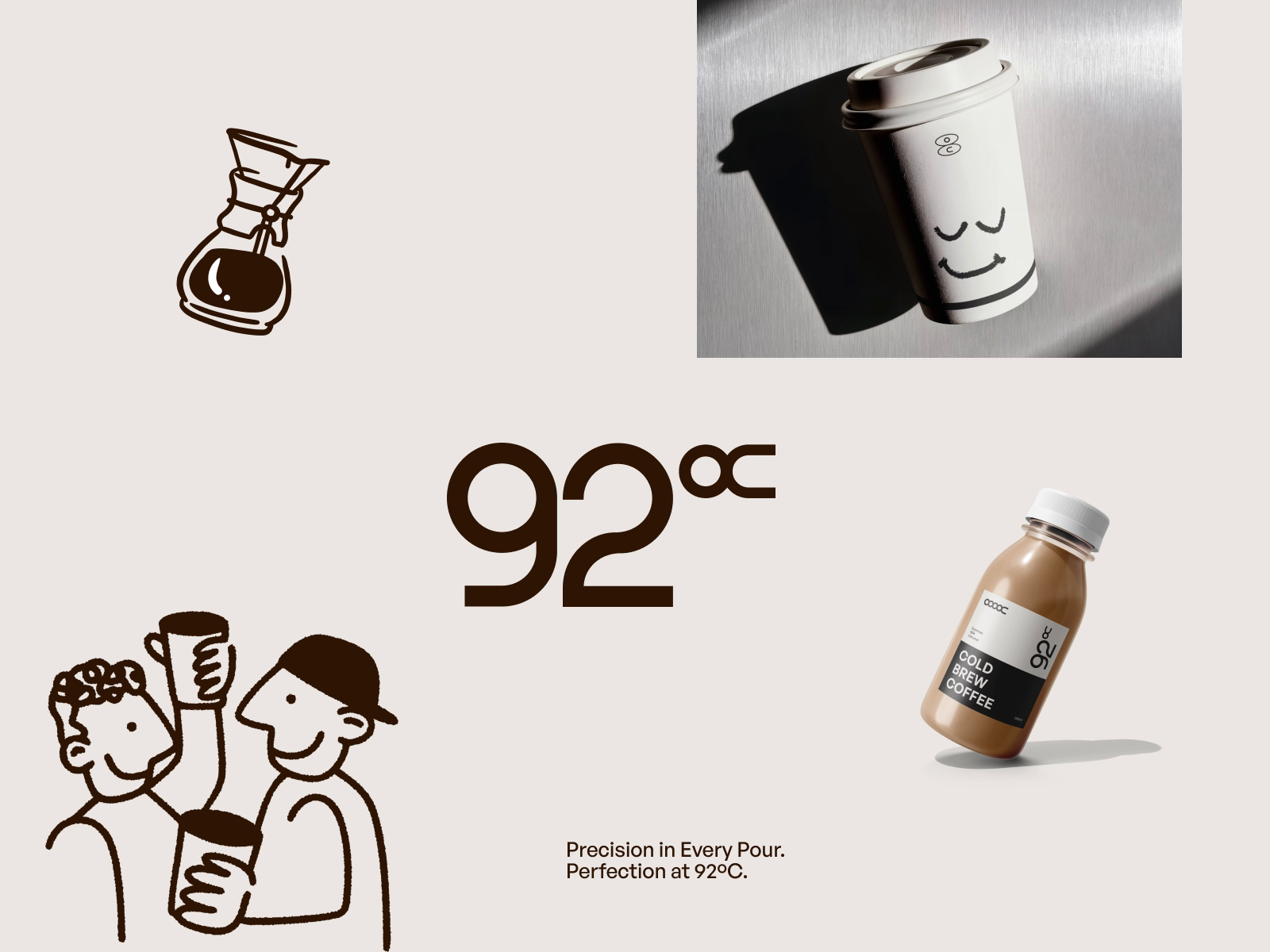 92°C Coffee — Visual Identity