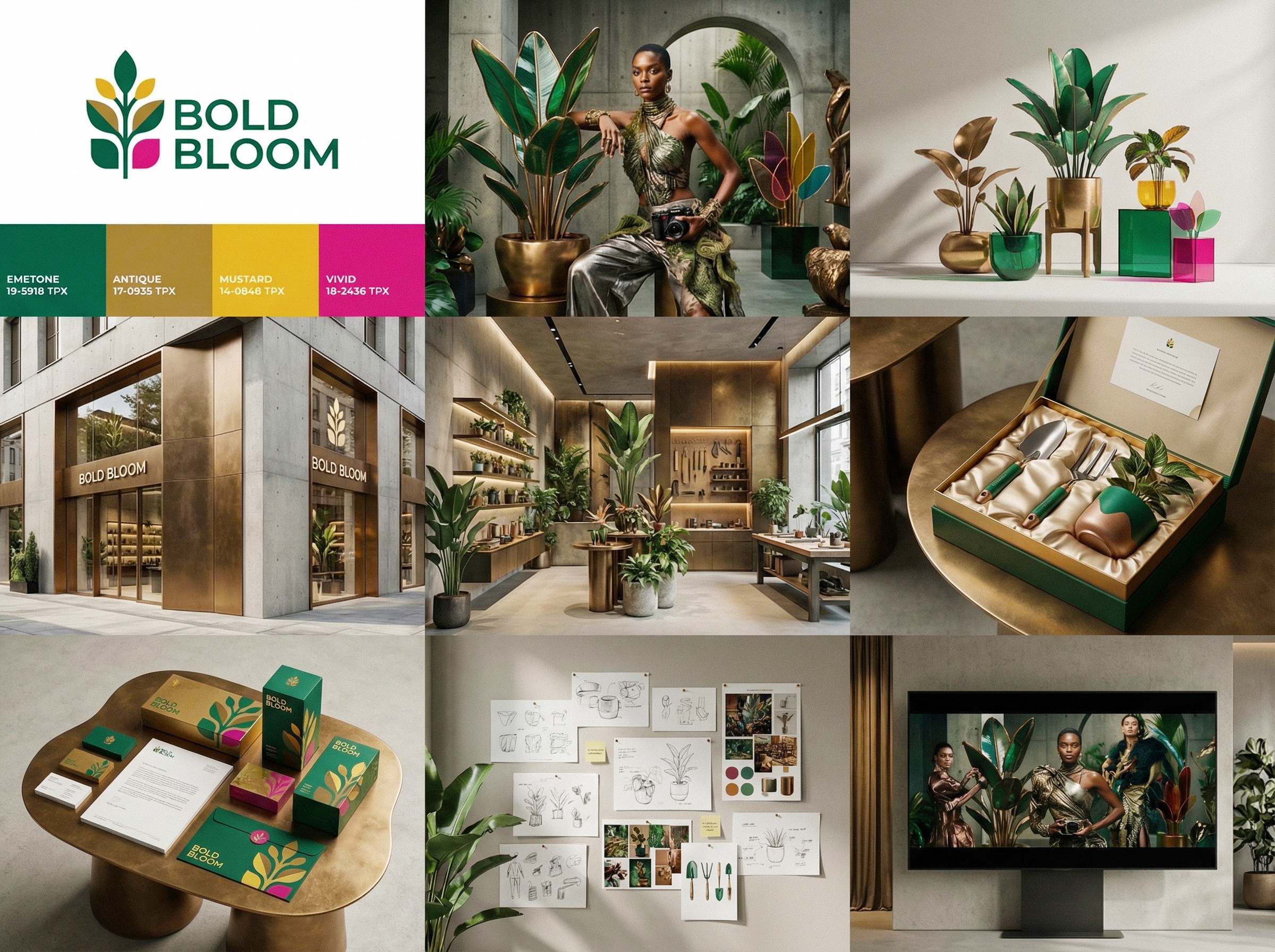 BOLD BLOOM | Vibrant Botanical Luxury & Spatial Branding