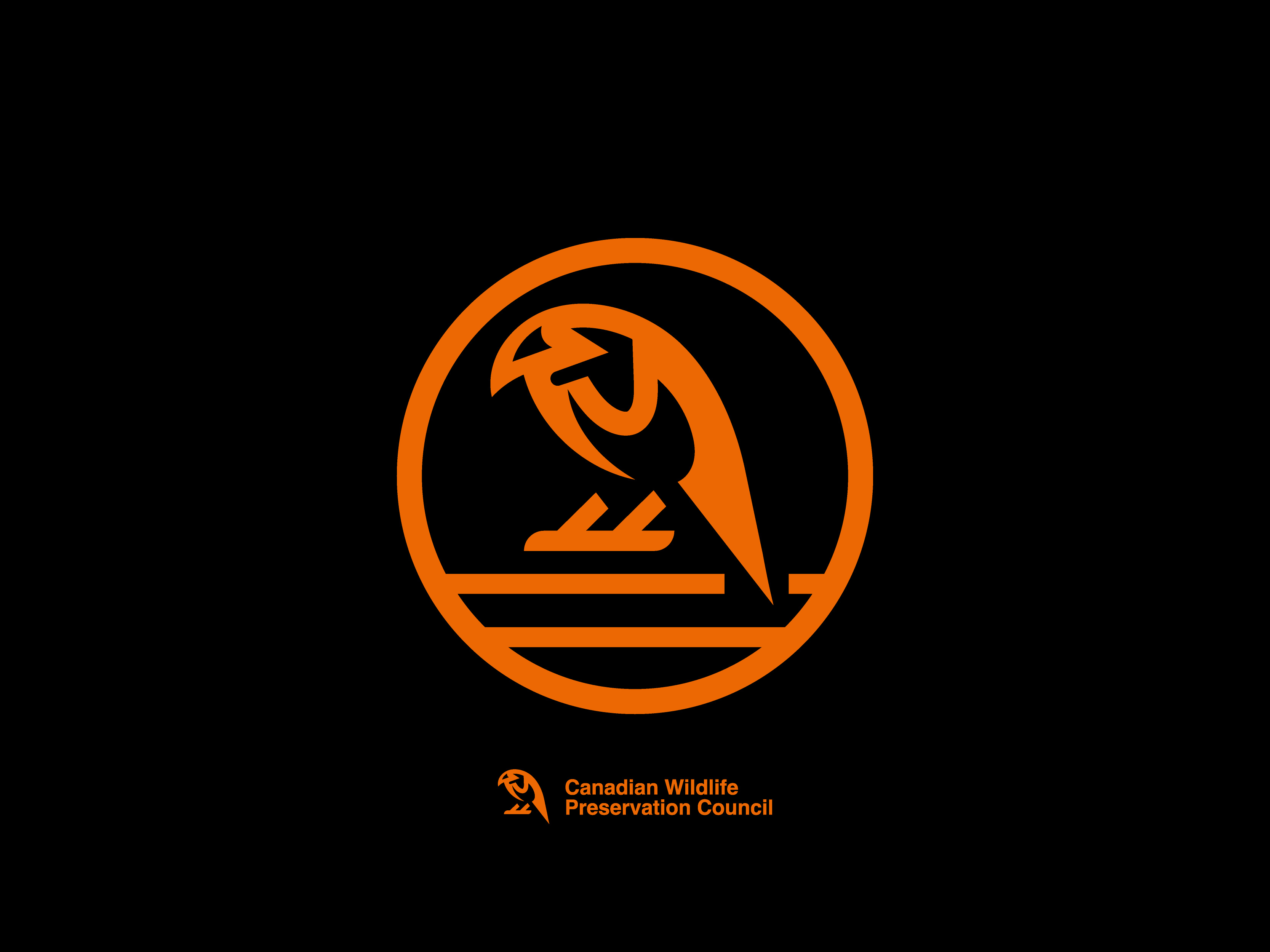 Wildlife Conservation Logo - Heritage Badge on Black