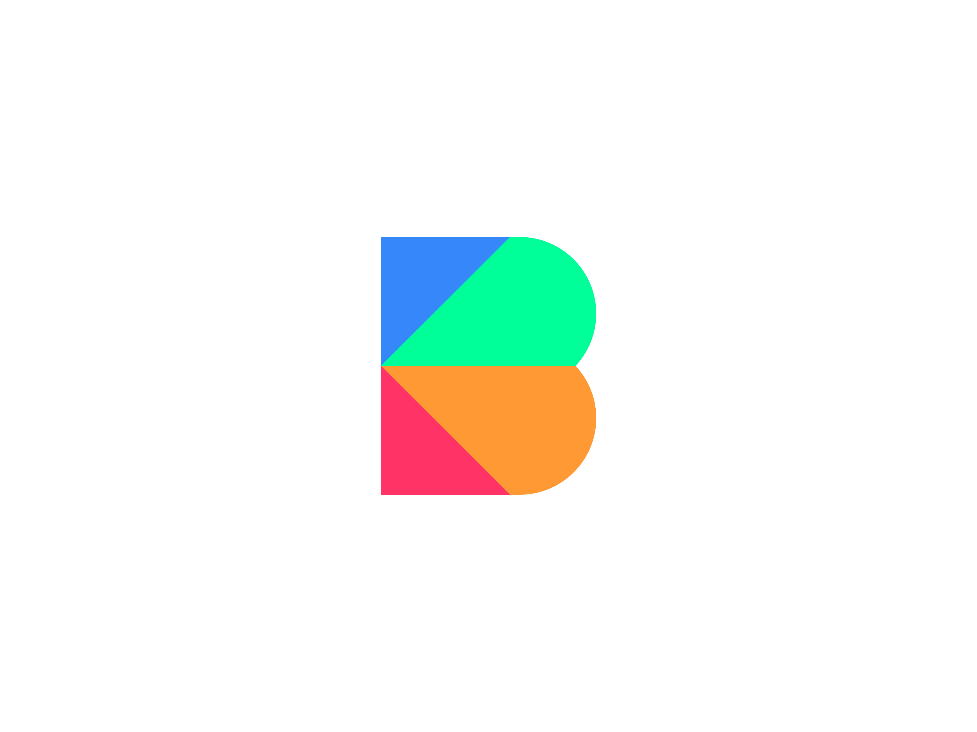 Bonuo Loyalty App Logo app branding brand identity branding colorful logo digital branding food tech logo design loyalty app monogram ordering platform restaurant tech startup