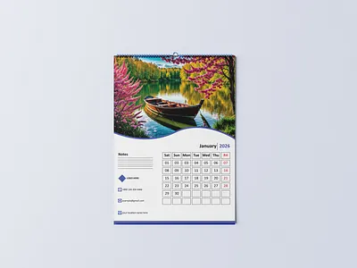 Wall Calendar Design banner design branding business design graphic design illustration logo marketing poster ui