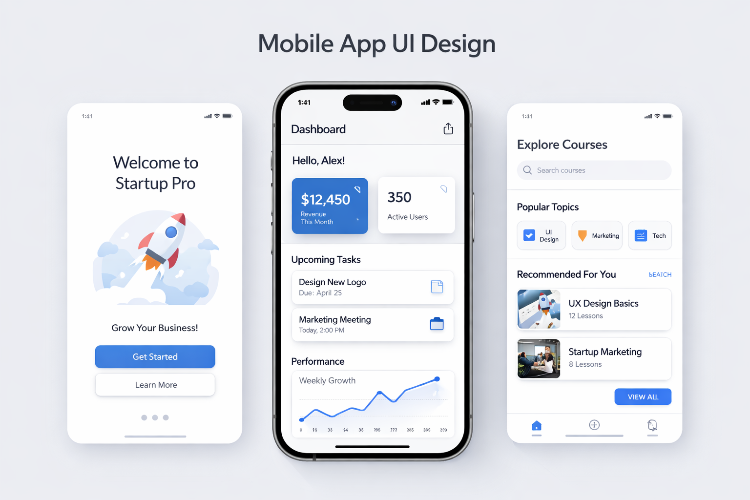 Example of Mobile App UI Design