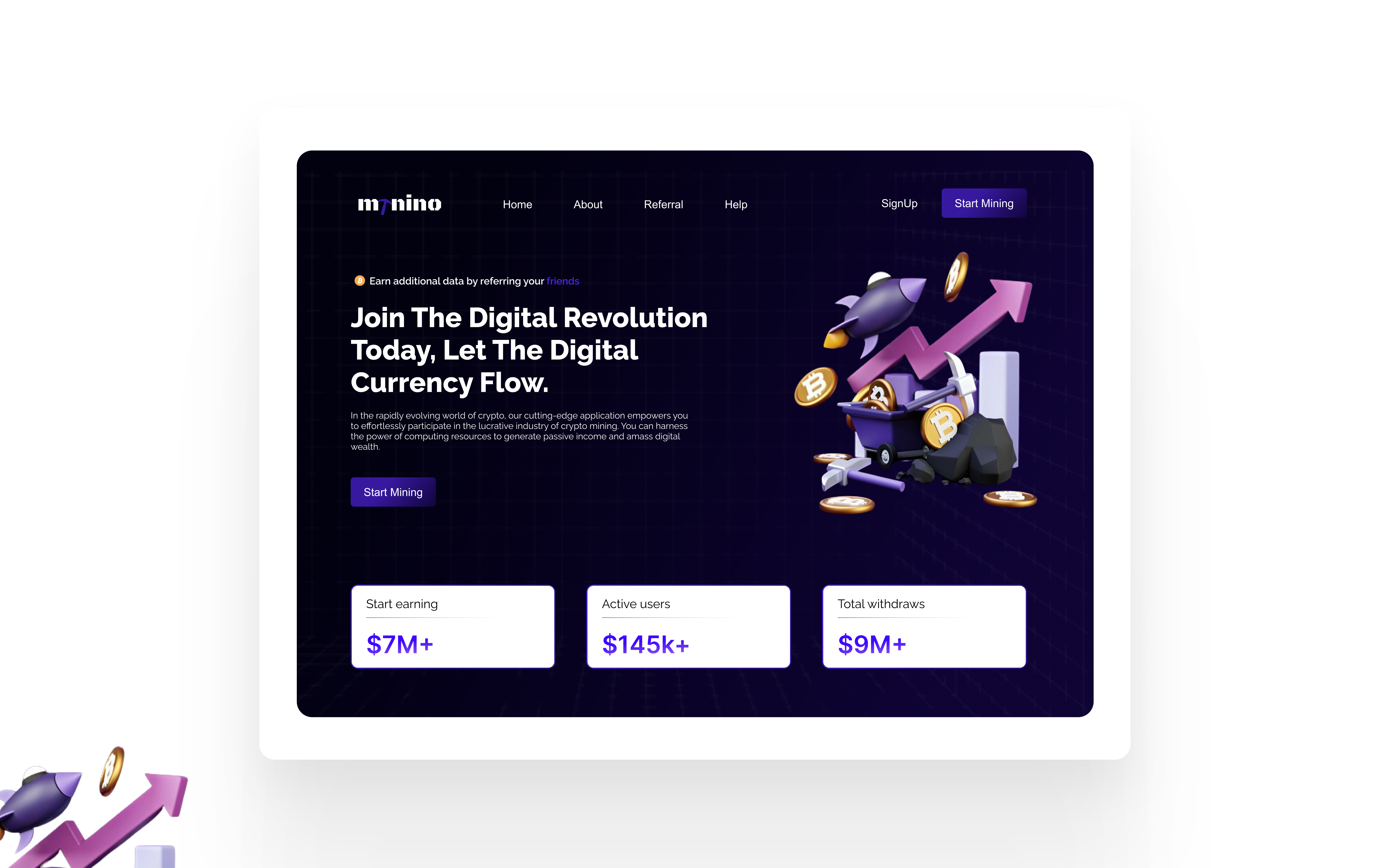 Minion Hero Screen design nft typography ui uiux ux