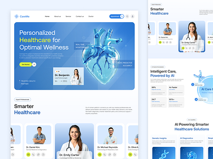 AI Healthcare Landing page