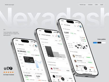 NexaDash Sales Analytics & Revenue Dashboard Mobile App UI 📊