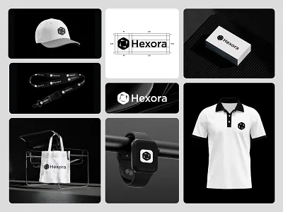 Hexora — Modern SaaS Logo & Brand Identity brand identity branding hexagon logo design logodesign minimalist logo modern logo saas software logo startup tech technology