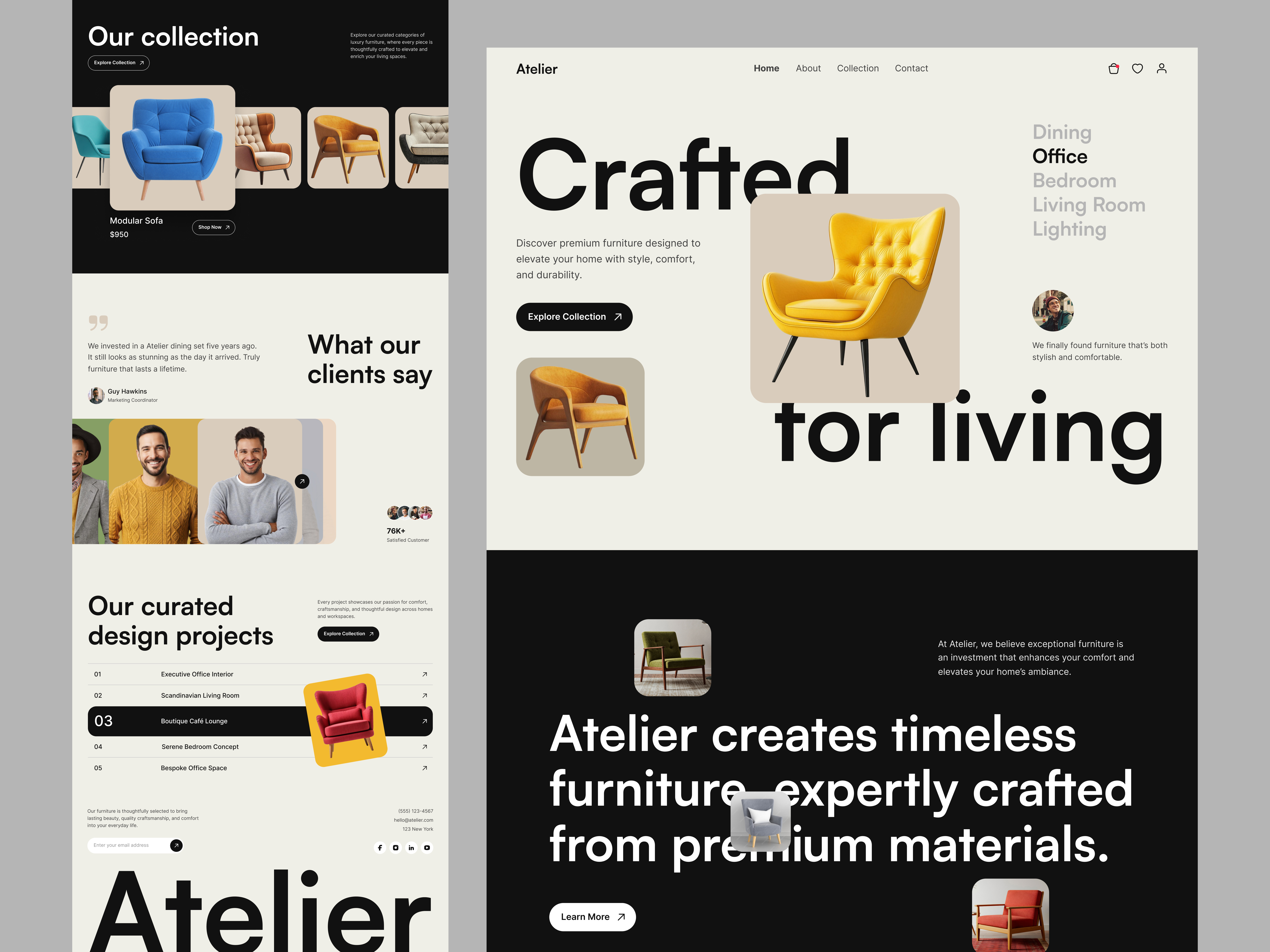 Example of Landing Page Design And Development