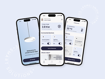 Smart home app app dailyui design digital graphic design inspiration mobile ui uiux ux