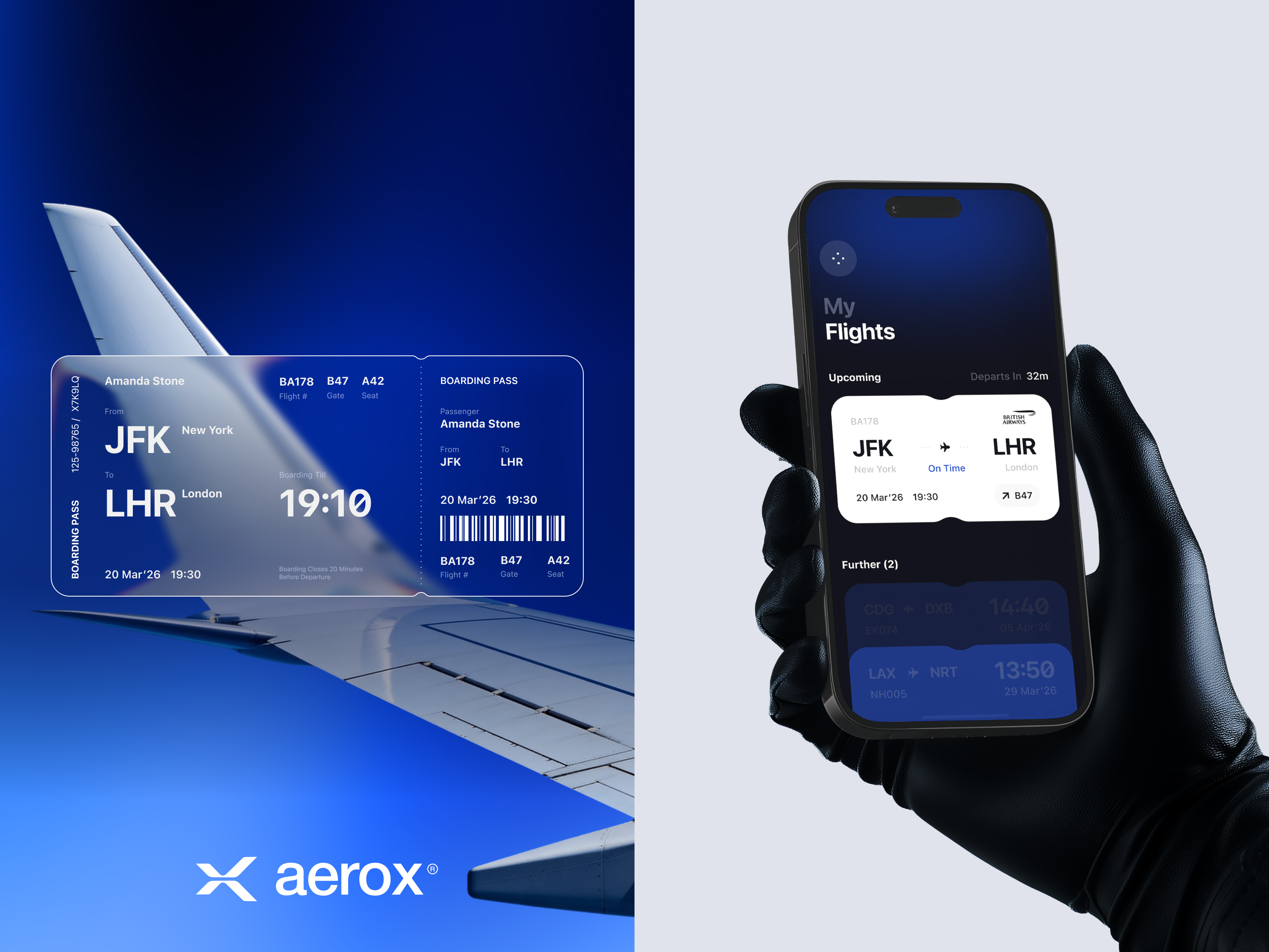 Boarding Pass Mobile Design