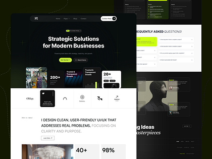 Webflow Agency Website UI Design
