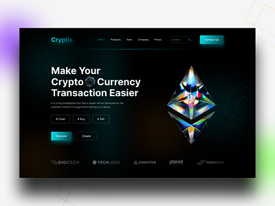 Crypto Currency - Blockchain UX/UI