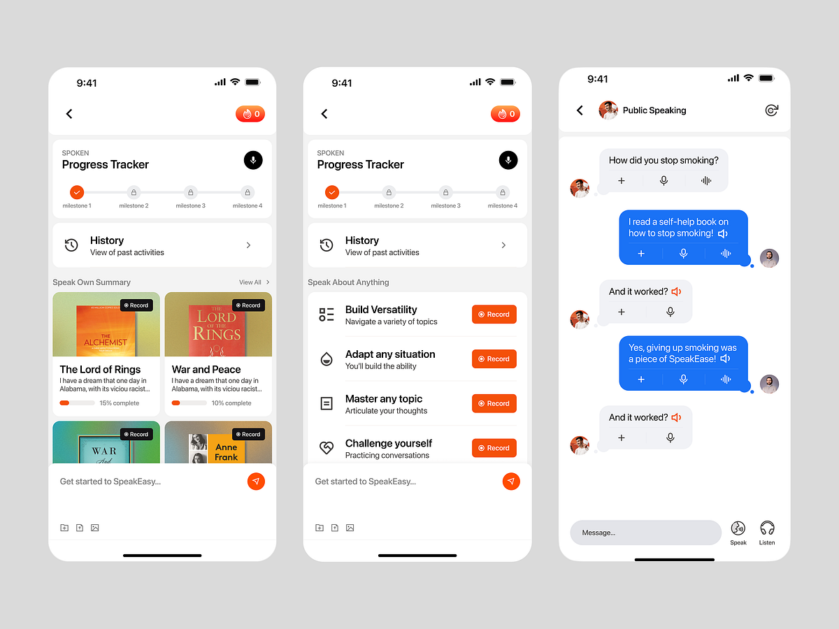 SpeakEase - English Learning Mobile App
