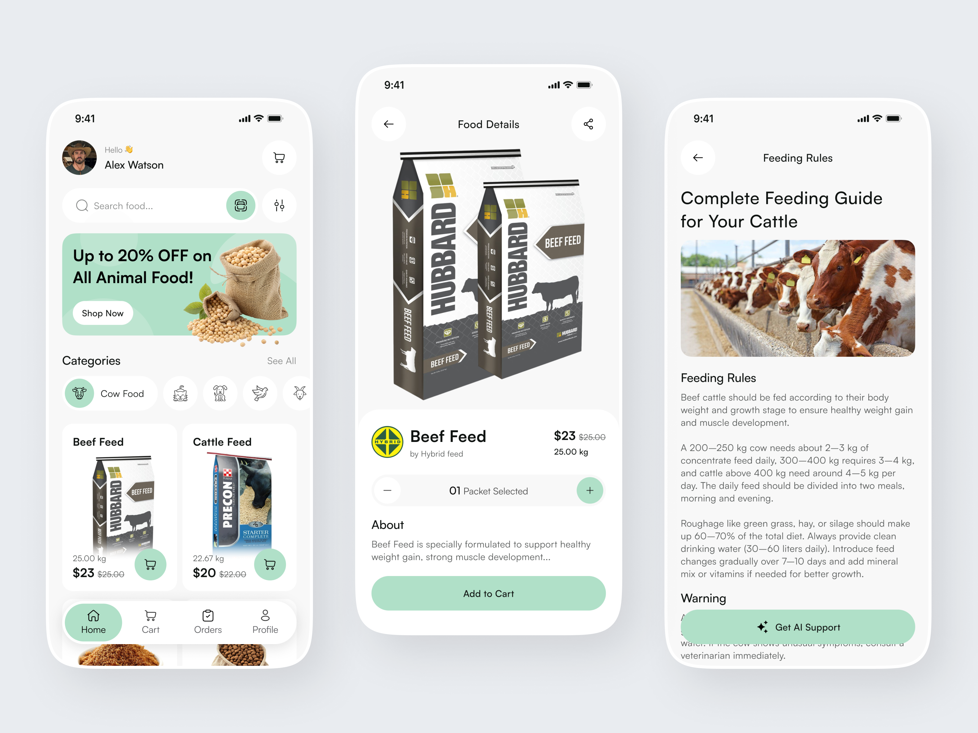 Animal Food E-Commerce Mobile App | Multi Animal Food