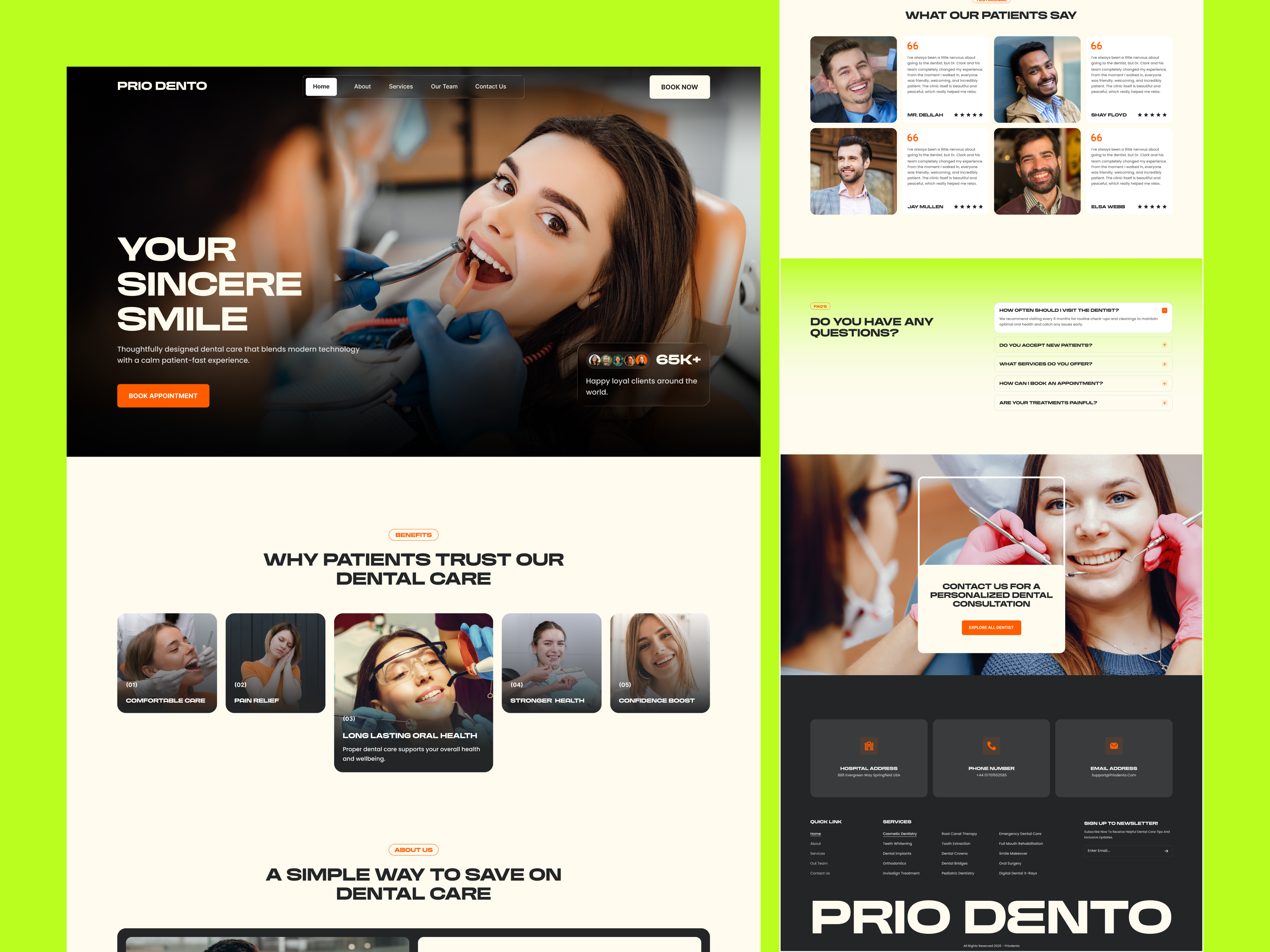 Redesign - Dental Website. dental website dental website landing page dentist website dentist website landing page healthcare website healthcare website landing page landing page product design product design agency service agency startup startup agency startup services website website landing page