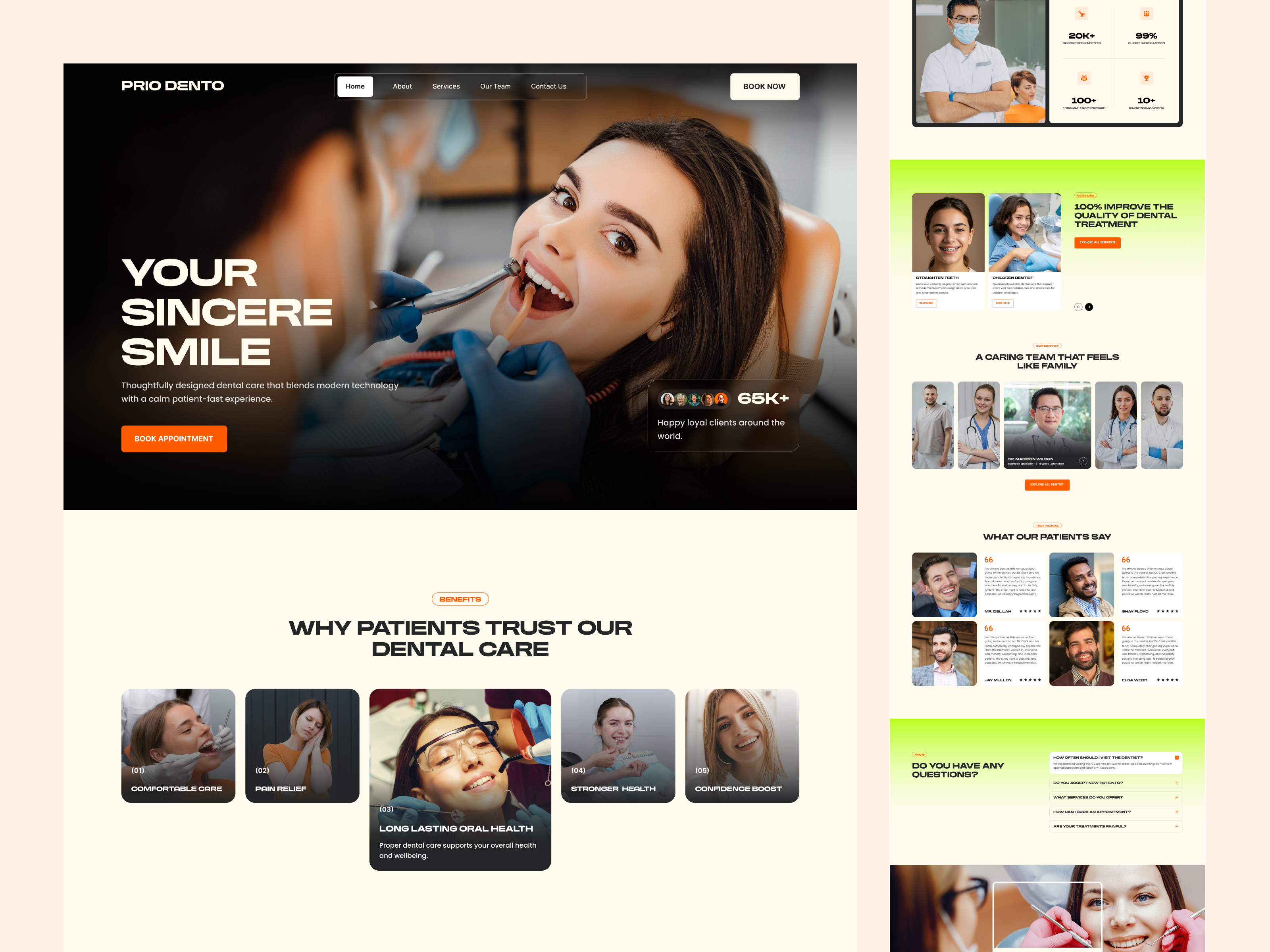 Redesign - Dental Website. dental website dental website landing page dentist website dentist website landing page healthcare website healthcare website landing page landing page product design product design agency service agency startup startup agency startup services website website landing page