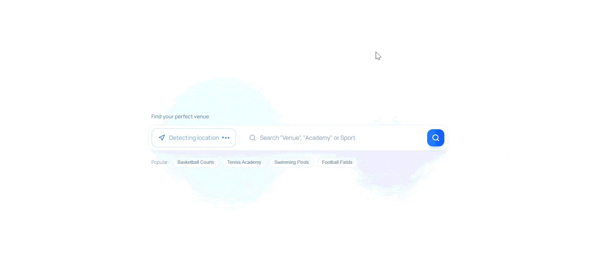 Modern search bar UX with auto-detect location, animated dropdow animation autolocation dashboardui dropdown geolocation glassmorphism interactiondesign microinteractions minimalui motion graphics searchbar smartsearch ui webdesign
