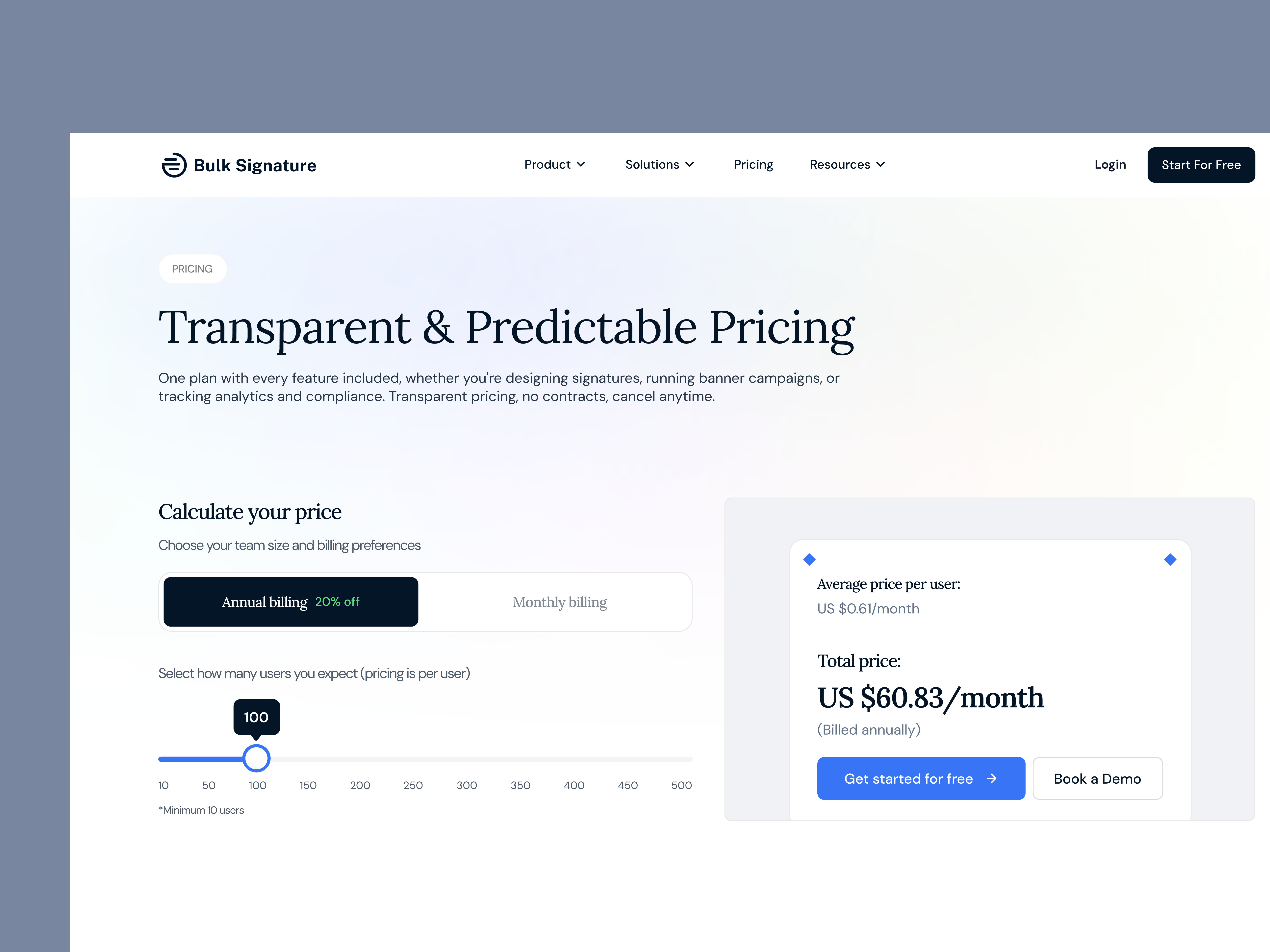 Bulk Signature saas landing page design admin dashboard b2b saas conversion rate optimization dashboard preview email signature management enterprise software google workspace integration hero section interface design marketing analytics microsoft 365 integration product design responsive design saas landing page startup website ui design ui ux ux design web design