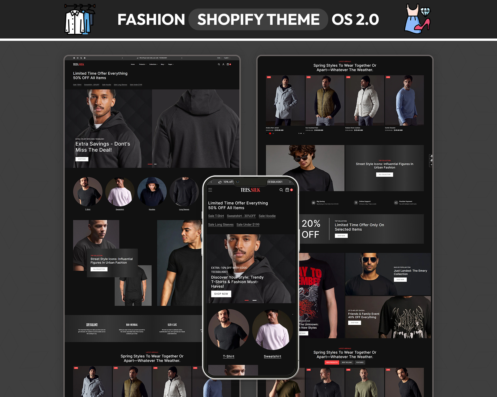 Teessilk – Urban Streetwear & High-End Editorial UI branding case study creative direction dark mode ui. digital experience fashion design interaction design layout mobile ui portfolio product grid responsive streetwear ui typography ui design user experience user interface ux design visual identity web design