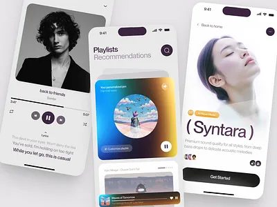 UI-UX for Music app app design application application design design graphic design interface ios app ios app design mobile mobile app mobile app design mobile design product product design service startup ui uiux ux