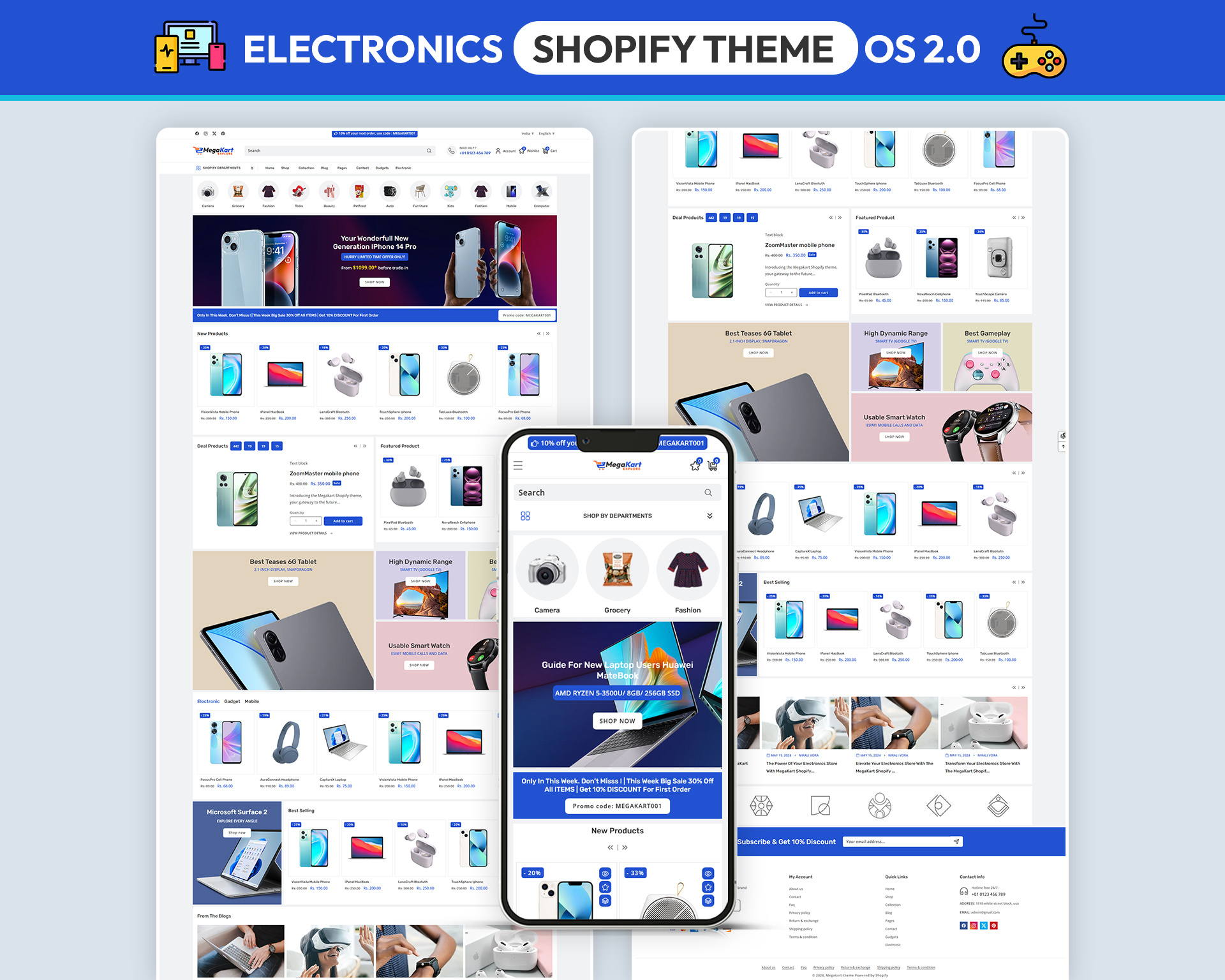 MegaKart – High-Performance Consumer Electronics & Tech UI branding case study creative direction digital experience electronics ui interaction design layout mobile ui portfolio product grid responsive retail ui tech design typography ui design user experience user interface ux design visual identity web design