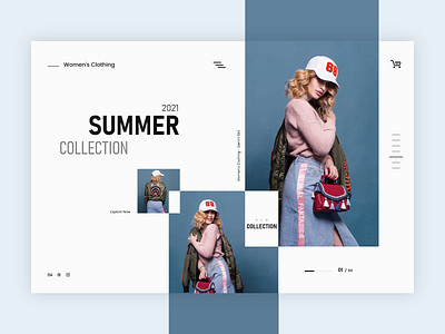 Fashion - Ecomm - Intro app design app ui banner ad banner design design illustration shopping website website design