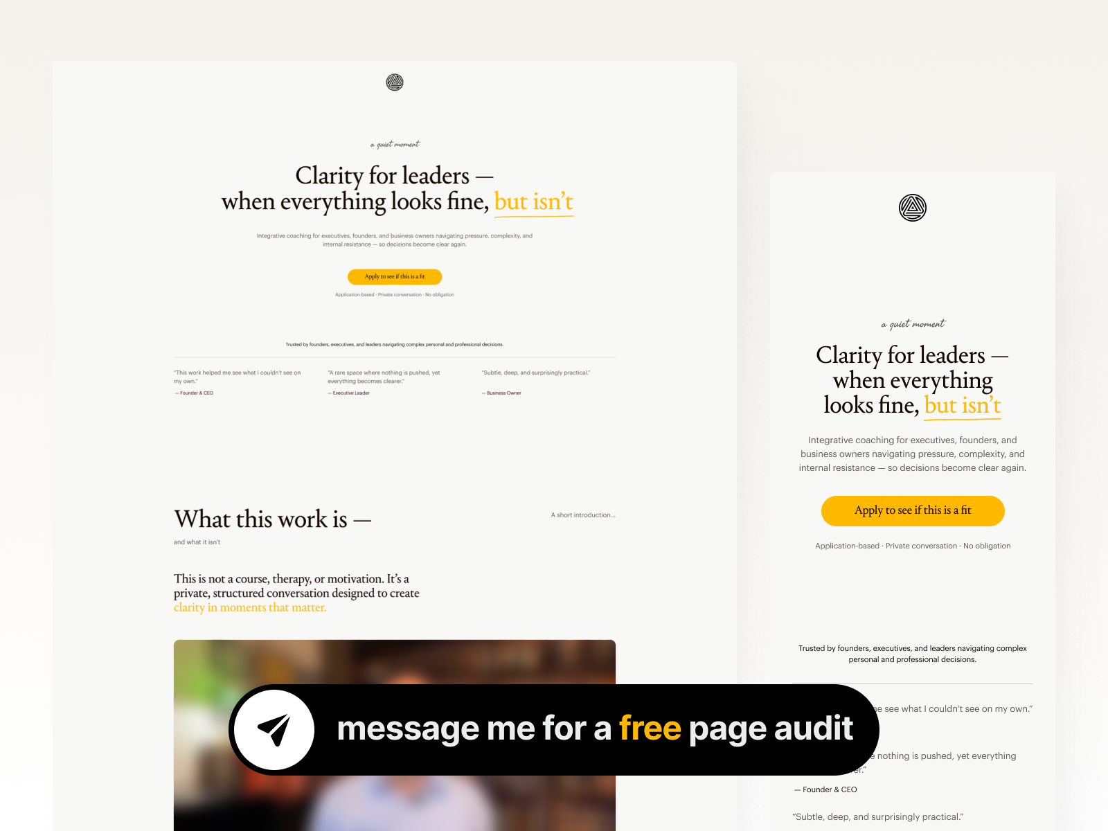 Example of Landing Page Design For Startups