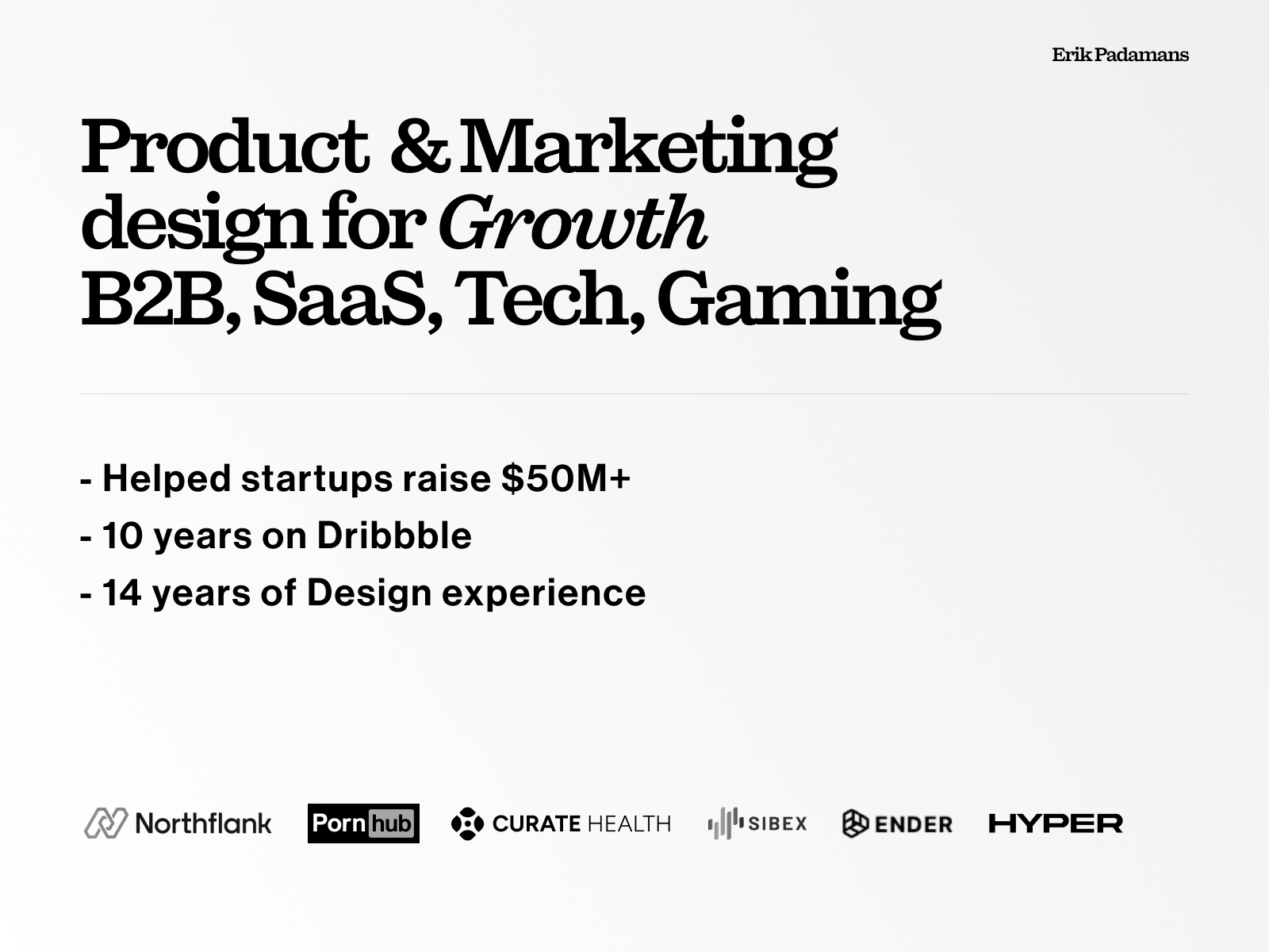 Example of Landing Page Design For Startups