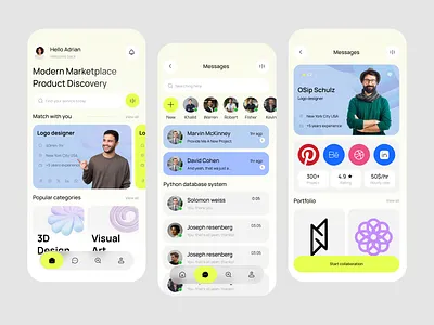 Freelancer Marketplace Mobile App ai app] app design app design concpt assistant chatbot dashboard design ecommarcce freelancer platform graphic design ios app design marketplace marketplace app mobile mobile app mobile ui product design ui design ui inspiration uiux design ux design