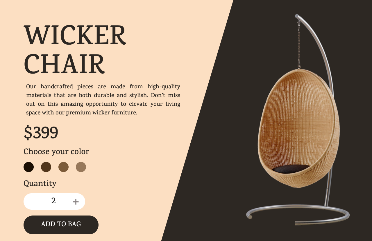 Add to Cart page add to bag add to cart product display page product page ui