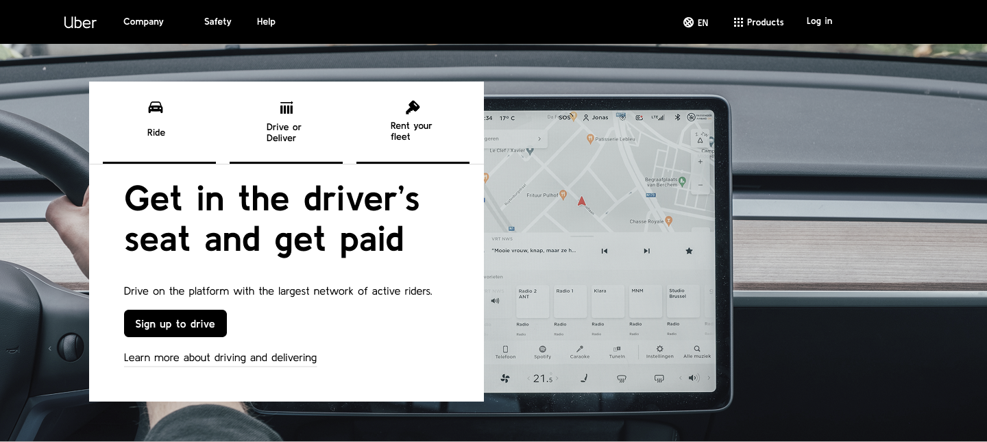 Uber mockup page landing page mockup mockup page uber uber mockup page ui webpage