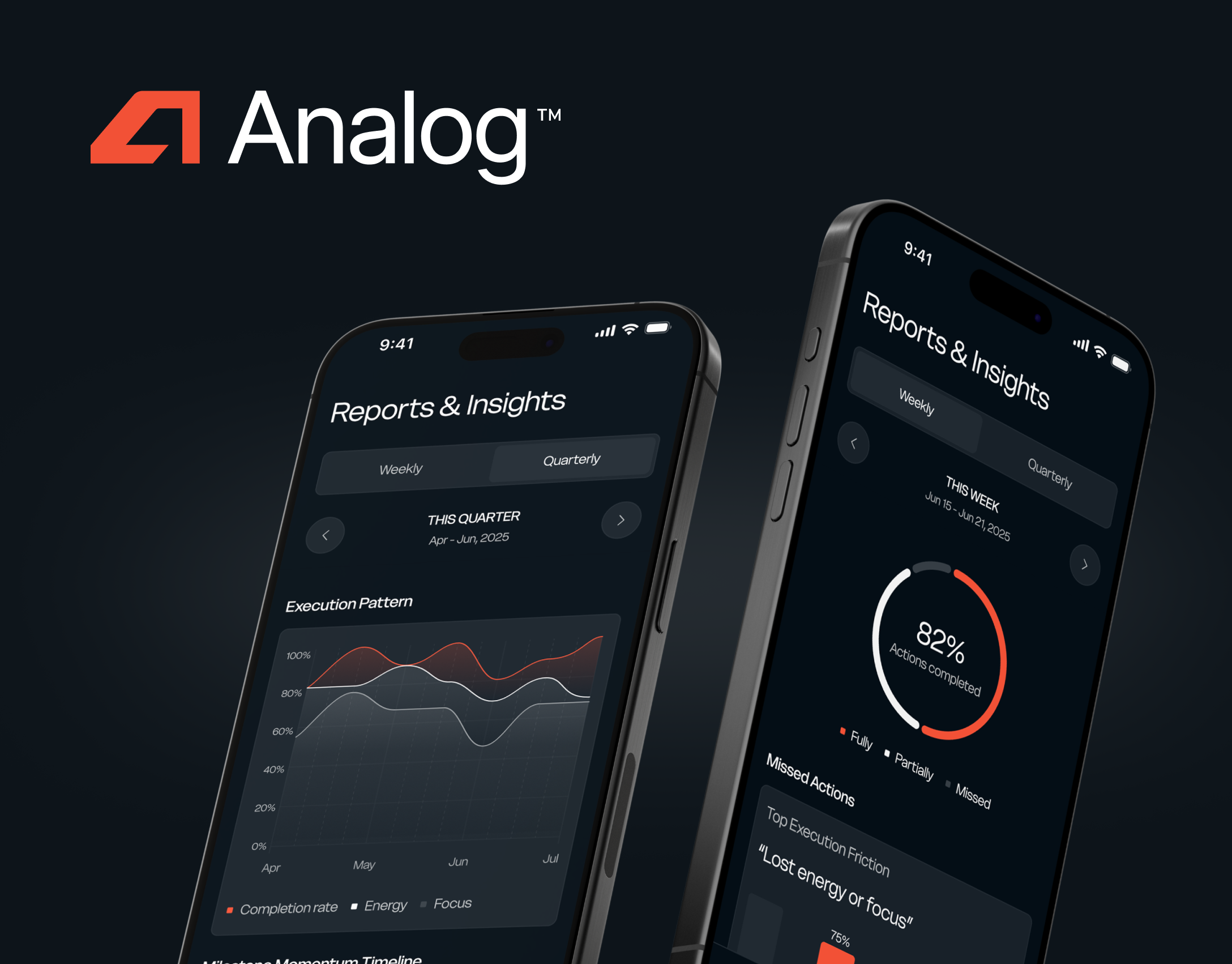 Analog Labs App | UX/UI Design analog app analytics app design calendar clean design dark mode goals design insigths light mode modern app report design task design user experience user interface ux ui