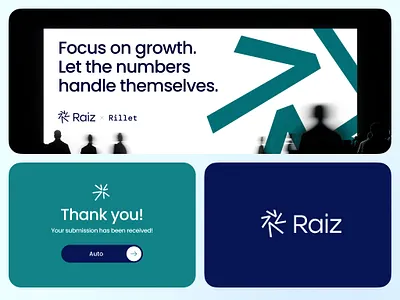 Raiz ai brand branding design enterprise finance logo