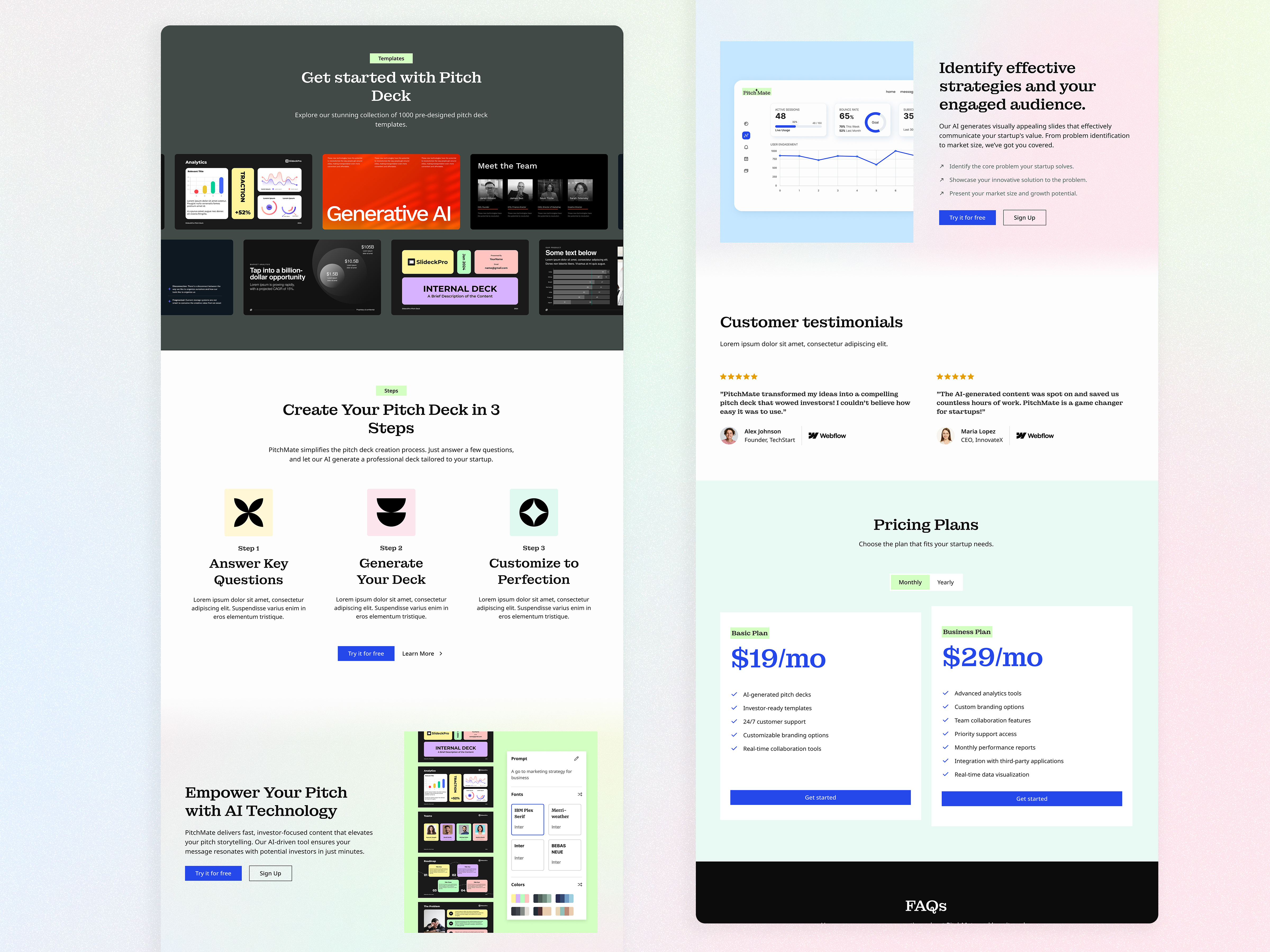 Example of Unlimited Design, One Monthly Fee