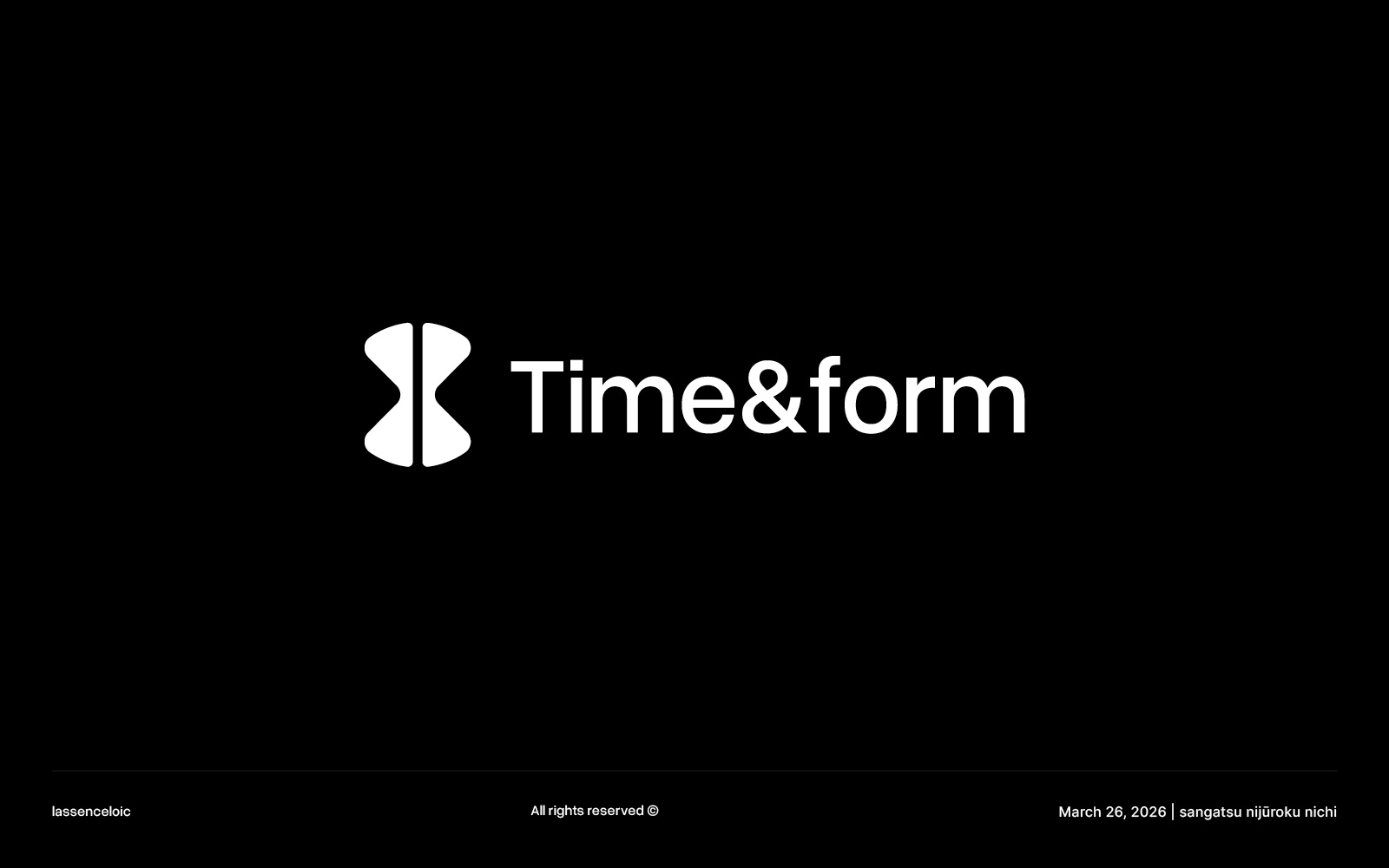 TIME&FORM Logo branding design logo