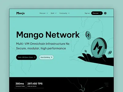 Mango Network — Multi-VM Omnichain Crypto Platform ai blockchain crypto crypto platform crypto wallet defi fintech saas design uiux web design web site web3ux wireframing
