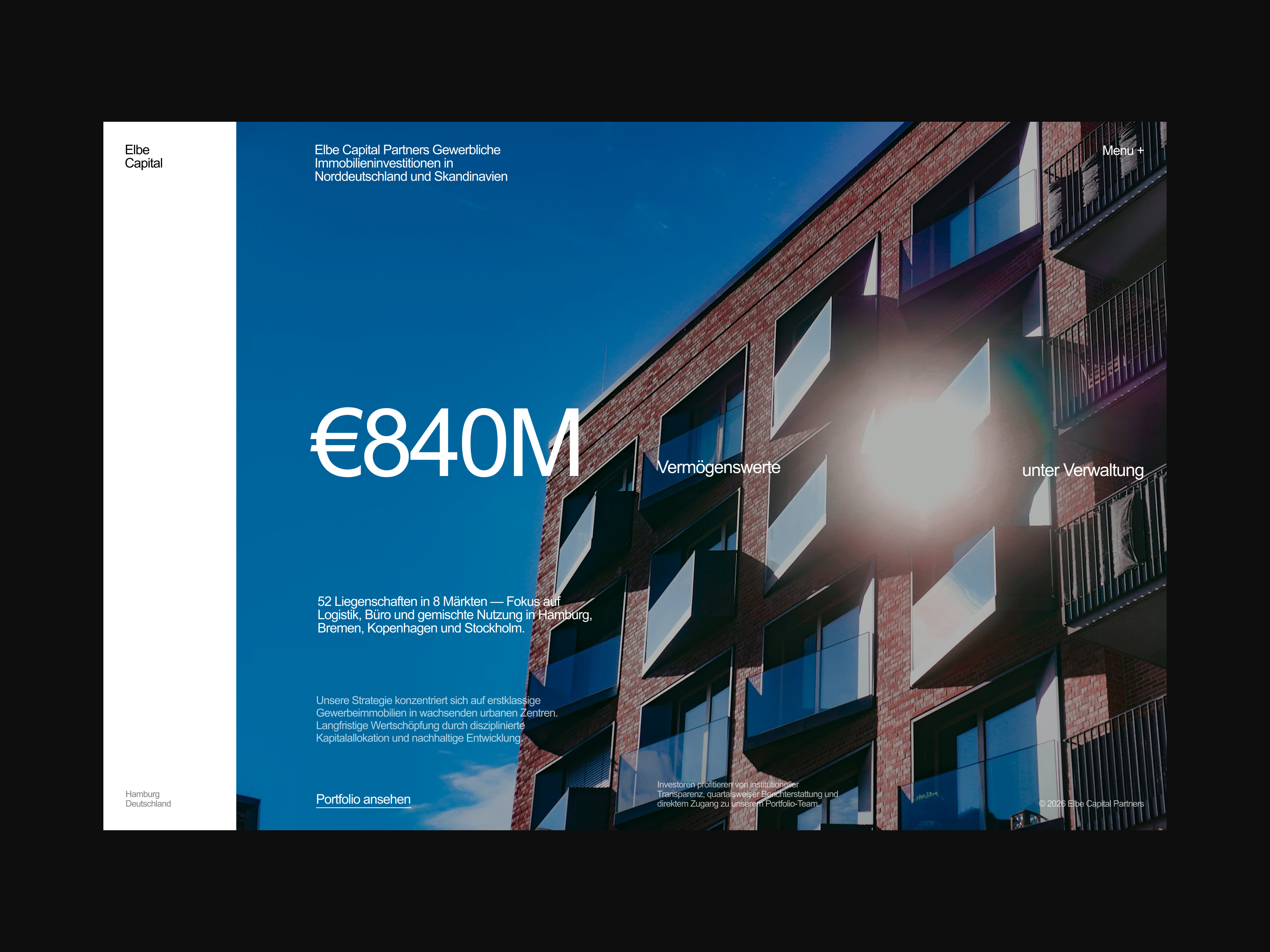 Elbe Capital — Investment Group Concept