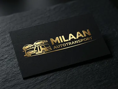 Milaan Autotransport Logo Design | Premium Automotive Transport autotransport logo car logo golden logo logo design premium logo design