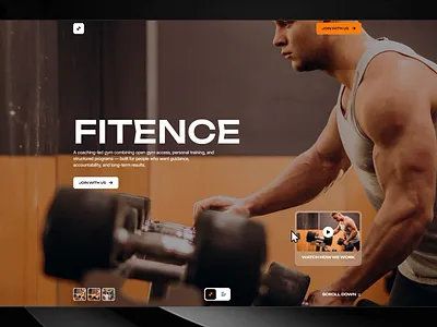 Fitence — Motion & Interaction Design animation creative coding digital art dynamic ui fitness website framer interaction design interface animation micro interactions modern web motion design motion graphics prototyping transition ui animation user experience user interface visual effects web animation web flow