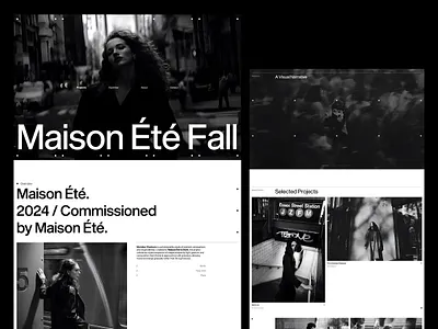 AV — Editorial Photography Portfolio Project Showcase Website UI clean layout clean website creative website editorial editorial design grid layout landing page luxury design minimal design minimalist design monochrome photographer photography portfolio portfolio website typography ui design web design website website design