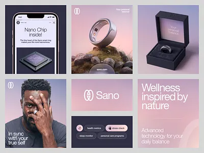 Sano IoT Branding brand brand guidelines brand identity brand sign branding graphic design halo lab identity iot logo logo design logotype packaging startup