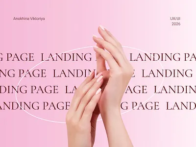 Landing page | The manicure master color landing page typography ui ux web design