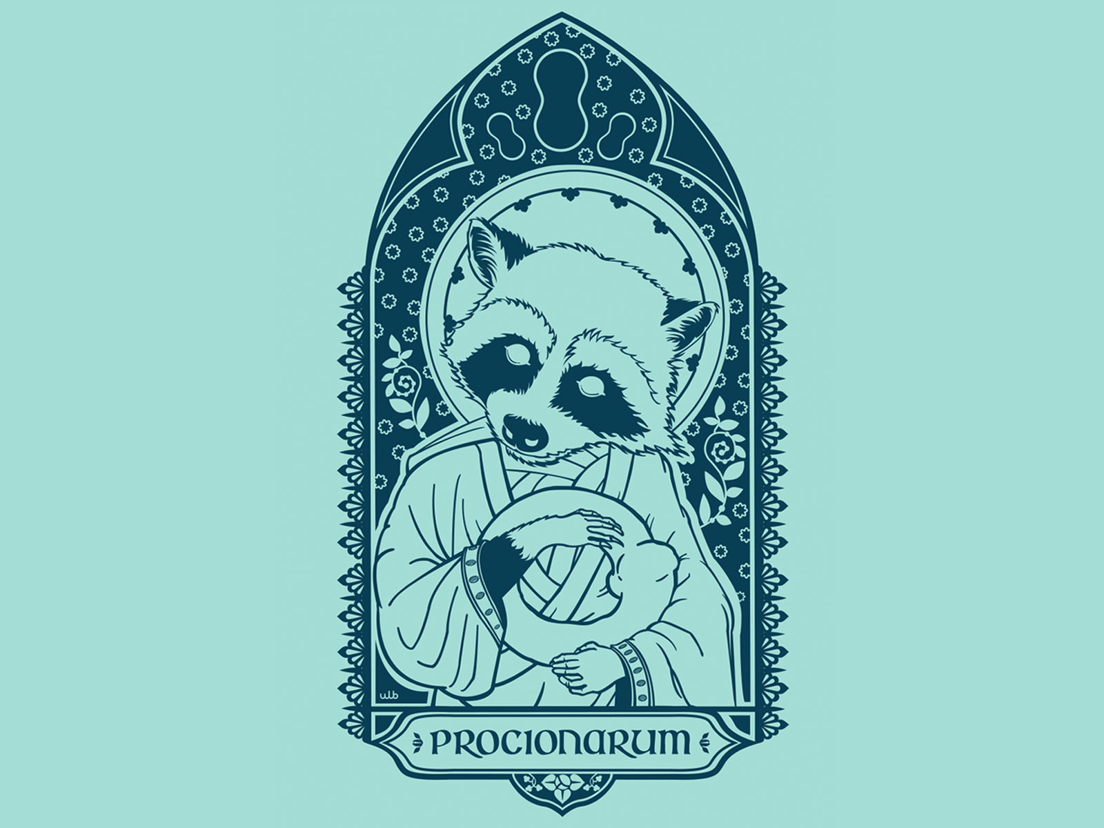 Procionarum tee design graphic design illustration t shirt tee